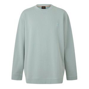 Boss Mens Westart  Cotton Crew Neck Sweatshirt / Silver